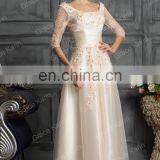 Grace Karin Newest Elegant Design Champagne Prom Dress With Long Sleeve CL6051-2# thumbnail-3