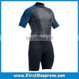 High Quality 2/3MM Premium Neoprene CR Men Short Sleeve Diving Shorty Wetsuit thumbnail-3