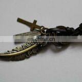 New Products Feather Shape Leather Hang Tag Label for Germent Accessory