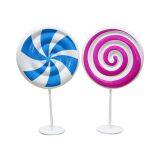 Ho Display Custom Dessert Candy Store Christmas Decoration Resin Fiberglass Large Lollipop thumbnail-2