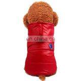 Warm Pet Dog Cat Coat Puppy Black Red Hooded Cotton Clothes Apparel thumbnail-2