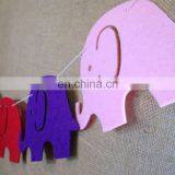 Multicolor Various Shapes Felt Bunting Garlands for Baby Room Art Nursery Decoration thumbnail-4