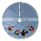 Decorative LED Embroidery Penguin With Hat 3D Scarf Tree Skirt for Christmas thumbnail-1