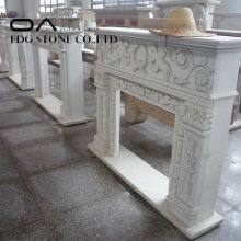 Factory Wholesale White Marble Fireplace thumbnail-5