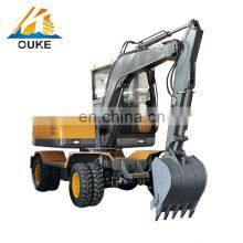 Buy Chinese 7.5 Ton 7500kg Mini Wheel Excavator Price Durable Rubber Track