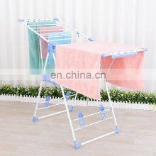 Standing X-shape Drying Rack Clothes Bathroom Stainless Steel Clothes Hanging Drying Rack thumbnail-1