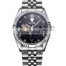 TEVISE 8391A Full Steel Wristwatch Man Skeleton Self-Wind Mechanical Watches Men thumbnail-2