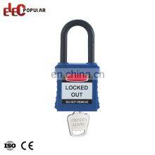 Chinese Supplier High Security 38Mm Insulation Shackle Nylon Safety Padlock thumbnail-4