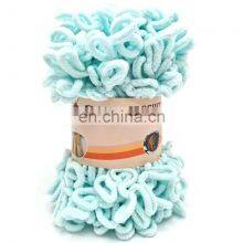 100g 100% Polyester Fancy Finger Loop Blanket Yarn Crochet For Crocheting Blankets thumbnail-2