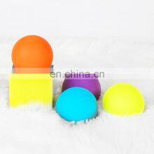 Custom Logo Fitness Muscle Face Silicone Massage Roller Ball