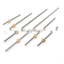 8mm T8 Lead 2mm Stainless Steel Lead Screw T8 Brass Nut For CNC 3D Printer thumbnail-5