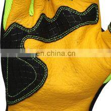 Leather Driving Gloves Men With Touchscreen Finger And Goatskin Palm Anti Slip Sewing Racing Gloves Guante De Piel De Oveja thumbnail-3