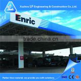 High Standard Long Span Roof For Steel Space Frame gas station