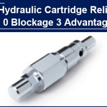 AAK Hydraulic Cartridge Relief Valve is 0 blocked and has 3 advantages, Halian is no longer bothered