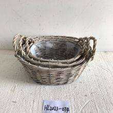 Hanging Flower Pots For Balcony Small Willow Basket Willow Basket Large thumbnail-1