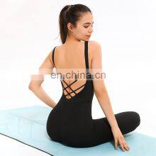 Wholesale OEM High Quality Women Sports Clothing Gym Wear Ladys Workout Fitness Yoga Jumpsuit Rompers thumbnail-1