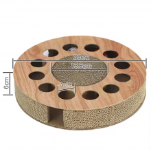 Cat Scratching Board Track Cat Toy, With Catnip for Indoor Cats - Circular Busy Box Scratching thumbnail-2