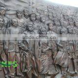 Bronze Group Figures Relief Sculpture