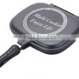 28cm die-casting DOUBLE SIDED GRILL PAN with non stick coating/CERAMIC COATING