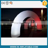 Outdoor cheap inflatable lighting entrance arch , inflatable christmas light arch for decoration