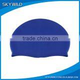 Wholesale Promotion Custom Logo Printed Latex Silicone Swimming Cap Quality Choice thumbnail-4