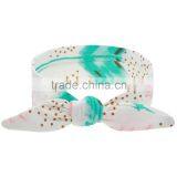 Hot-sales Baby Floral Headband Infant Headband Toddler Turban Headband Cotton Kids Knotted Headband Wh-1750 thumbnail-3