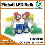 5050 1SMD Wedge Base T10 #555 Pinball LED Lamp