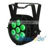 7*18W 6 in 1 waterproof led slim par light / disco light / night club & Dj lighting