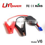 high capacity 12000mAh 12v lithium ion battery FCC, CE-EMC/SGS/ITS Certification mini car jump starter with battery cable