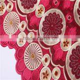 Hot Sale Latest Swiss Wedding Lace Fabric / African Organza Lace Fabric for Fashion Dress thumbnail-3