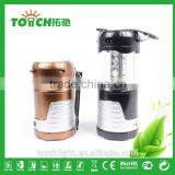 Outdoor Camping LED Lantern Lights 16+1 Fashion Golden Color Design Super Bright LED Tent Light Plastic Flashlight Portable Lamp thumbnail-5