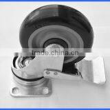 Swiveling Groove Caster With Brake thumbnail-3