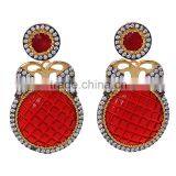 Latest Design Fancy Colorful CZ Stud Earrings ER-650-1200 (2) thumbnail-1