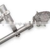 Adjustable Double Curtain Rod Set With Pina Finial thumbnail-5