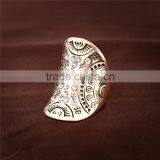 Ethnic Vintage Jewelry Zinc Alloy Rhinestone New Design Gold Finger Ring for Women thumbnail-4