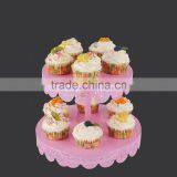 YG1139 2 Layer Wrought Iron Cupcake Stand, Color Powder Coated Cupcake Racks for Wedding thumbnail-3