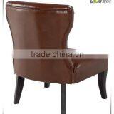 PU Material Antique Wood Frame Leisure Chair With Flying Wing Like Back - 2014 New Model (DO-6081-1) thumbnail-3