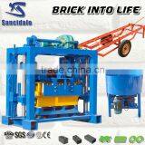 QT40-2 Hollow Concrete Brick Machine in India thumbnail-1