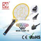 Three-layer Nets ABS Material High Quality Rechargeable Electric Mosquito Racket thumbnail-5