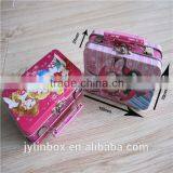 Delicate Wholesale Tin Can With Plastic Handle for Lunch