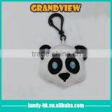 Fashionable Animal Plush Keychain/ Plush Panda Keychain With Plastic Ring Quality Choice