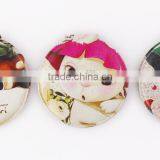 PVC Squirrel Round Shape Compact Mirror for Wholesale,MA104