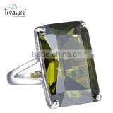 Gemstone Jewelry Body Crystal Jewelry 925 Silver Ring Zircon Ring China Factory thumbnail-6