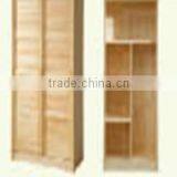 Imported Pine Wood Two-door Wardrobe,back Panel With Wood Veneerveneer thumbnail-2