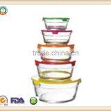 High Quality glass food container with cover set BEST PRICE BEST SERVICE