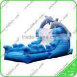 Water Park Serious Vivid Dolphin Giant Inflatable Water Slide