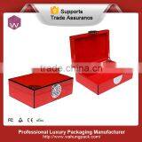 Retangle Light Blue Custom Logo Wooden Packaging Gift Box For Jewellery thumbnail-2