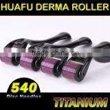 Huafu 2016! factory wholesale 540needles titanium micro needle derma roller medical