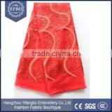 2016 Purple Lace 5 Yard Net Material Pearl Embroider Wedding Dress French Laces in Dubai Reliabel Supplier African Lace Fabric thumbnail-2