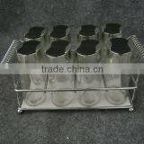 Small Square Glass Bottle for Spice